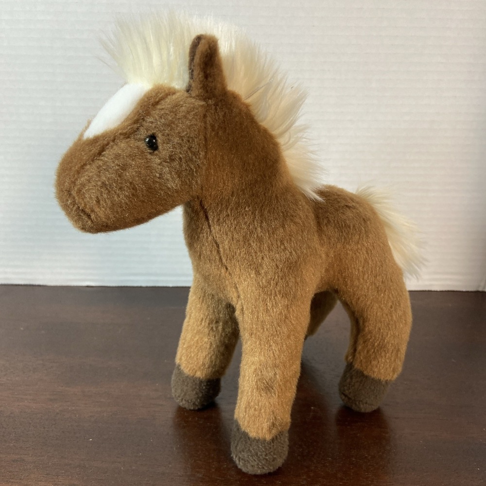 Douglas Cuddle Toys #4045 Mr. Brown Chestnut Horse Plush Stuffed Animal ESSA